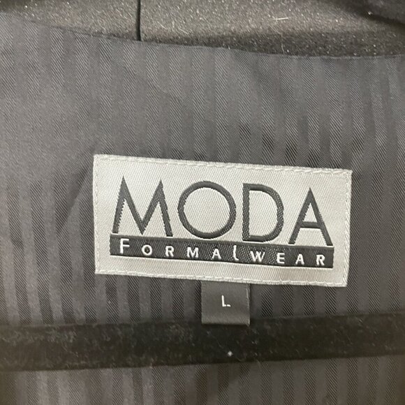 Moda Formal Wear Suit Vest Size Adult Large Mens Button light Yellow White - Picture 4 of 11